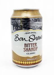 BEN SHAW’S BITTER SHANDY 330ML CASE 24